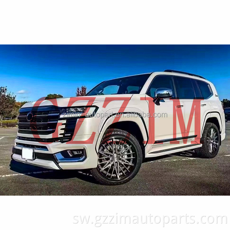 Sehemu za Mwili wa Gari Kits Grille Mbele na Nyuma za Bumper Fender Flares Kwa La*D Cruiser LC300 2019+